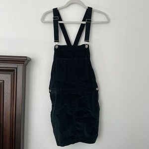Urban Outfitters velvet dark green overalls - size S